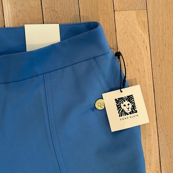 Anne Klein Light blue Trousers w/ golden accents Brand new w/ tag Size 2 - Picture 2 of 12